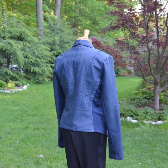 DYNAMITE dcasual Faux Leather Blazer/FREE SHIPPING - Picture 2 of 6